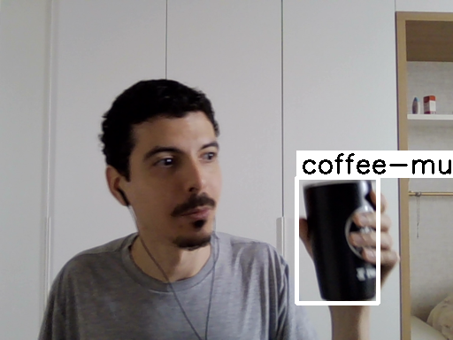 Coffee mug with overlay